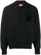 Diesel Red Tag Basic Polo Jumper - Black