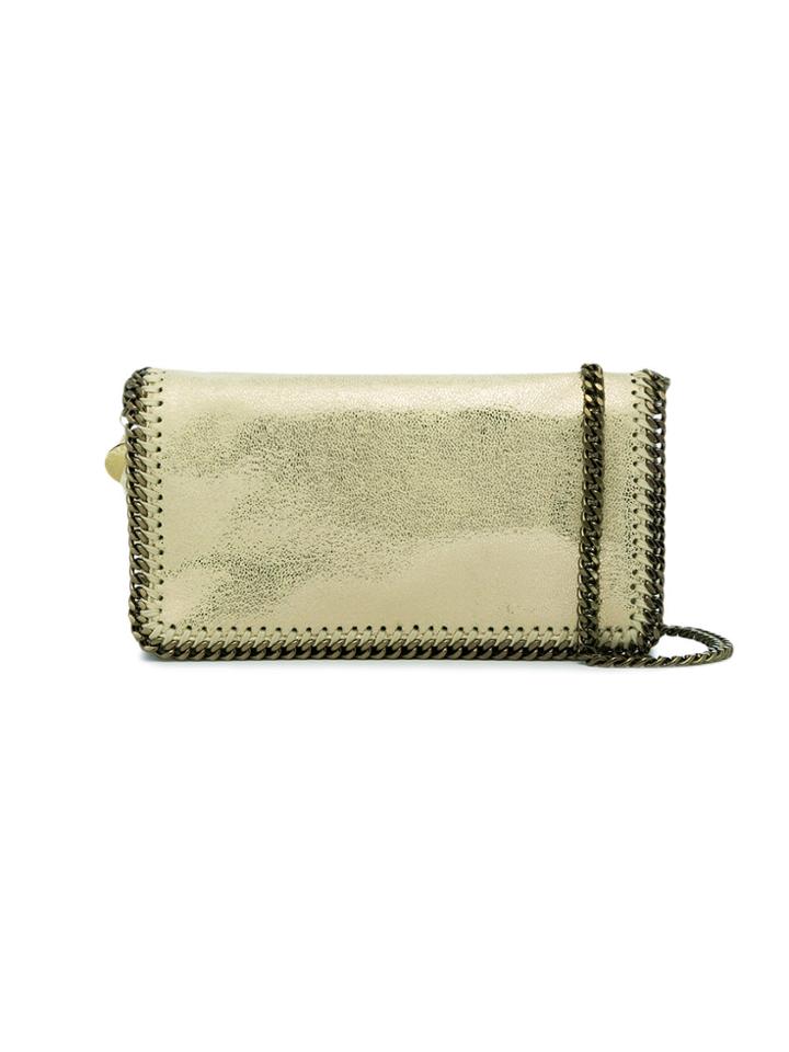 Stella Mccartney Gold Falabella Chain Cross Body Bag - Metallic