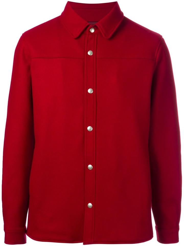 A.p.c. 'paolo' Blouson Jacket, Men's, Size: Small, Red, Polyamide/polyester/viscose/wool