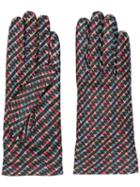 Emporio Armani Logo Colour-block Gloves - Black