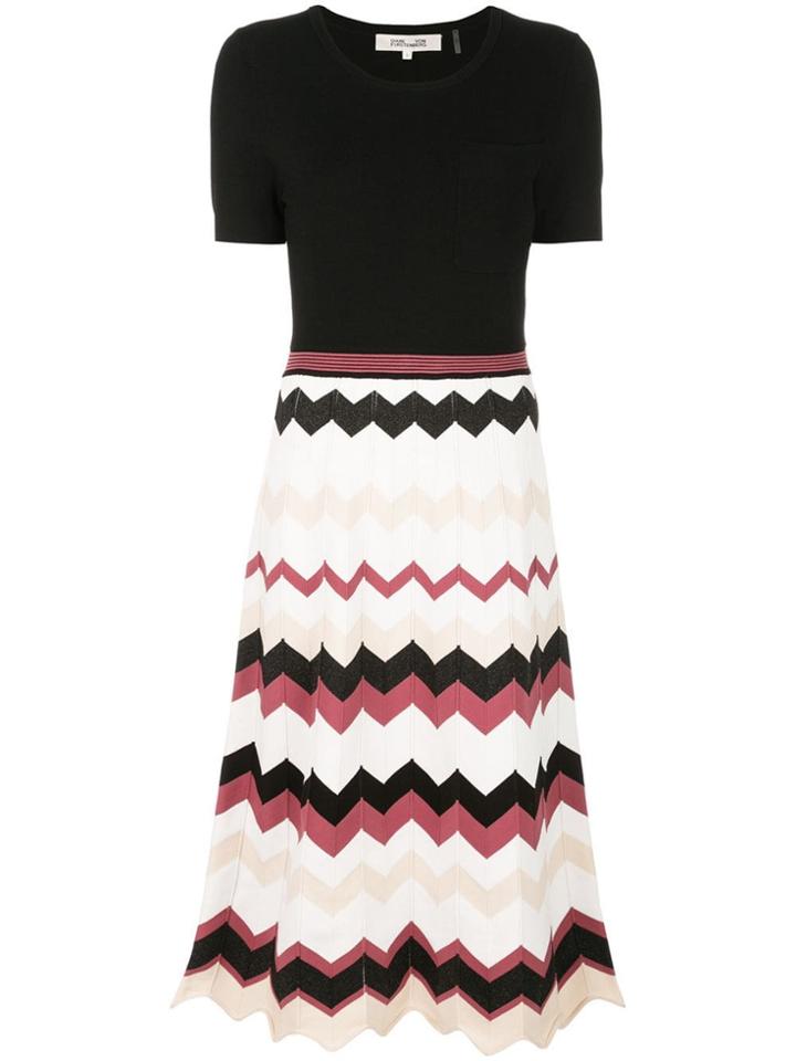 Dvf Diane Von Furstenberg Gaia Knit Dress - Black