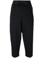 Nike - Cropped Track Pants - Women - Cotton/nylon/polyester - L, Black, Cotton/nylon/polyester
