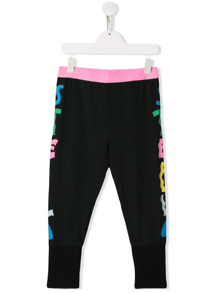 Stella Mccartney Kids Teen Logo Print Leggings - Black
