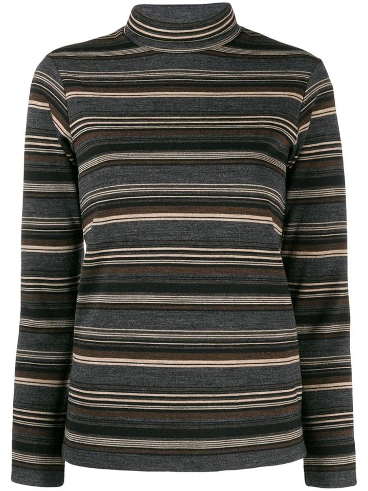 Junya Watanabe Turtle Neck Striped Jumper - Neutrals