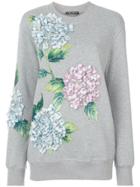Dolce & Gabbana Hydrangea Appliqué Sweatshirt - Grey