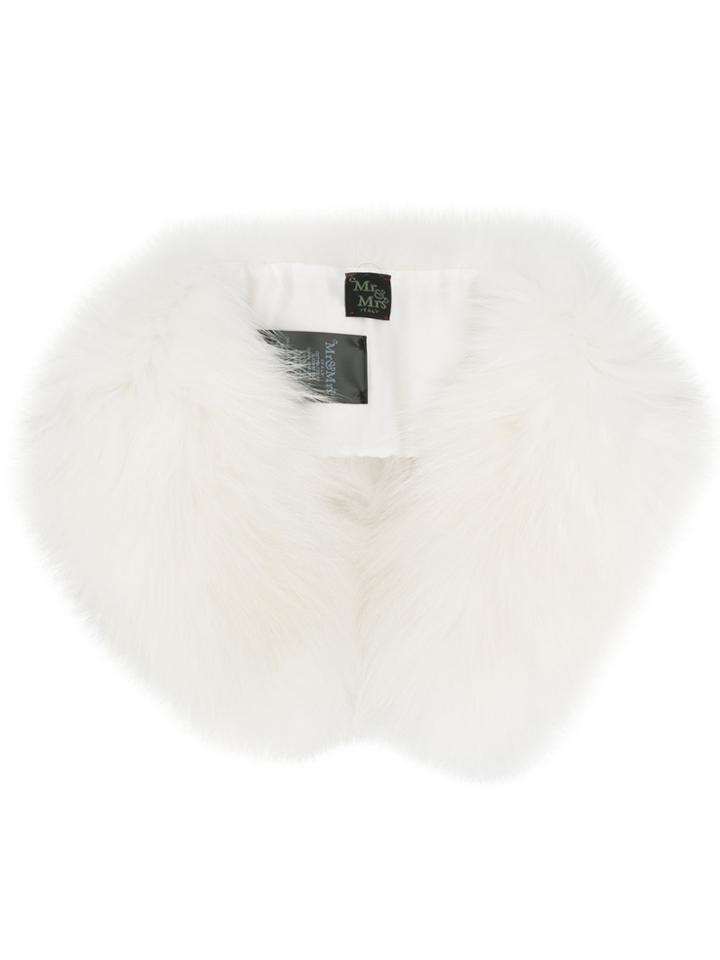 Mr & Mrs Italy Fluffy Shawl - White