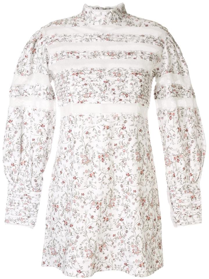 Sir. Haisley Floral Print Mini Dress - White