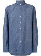 Doppiaa Plain Shirt - Blue