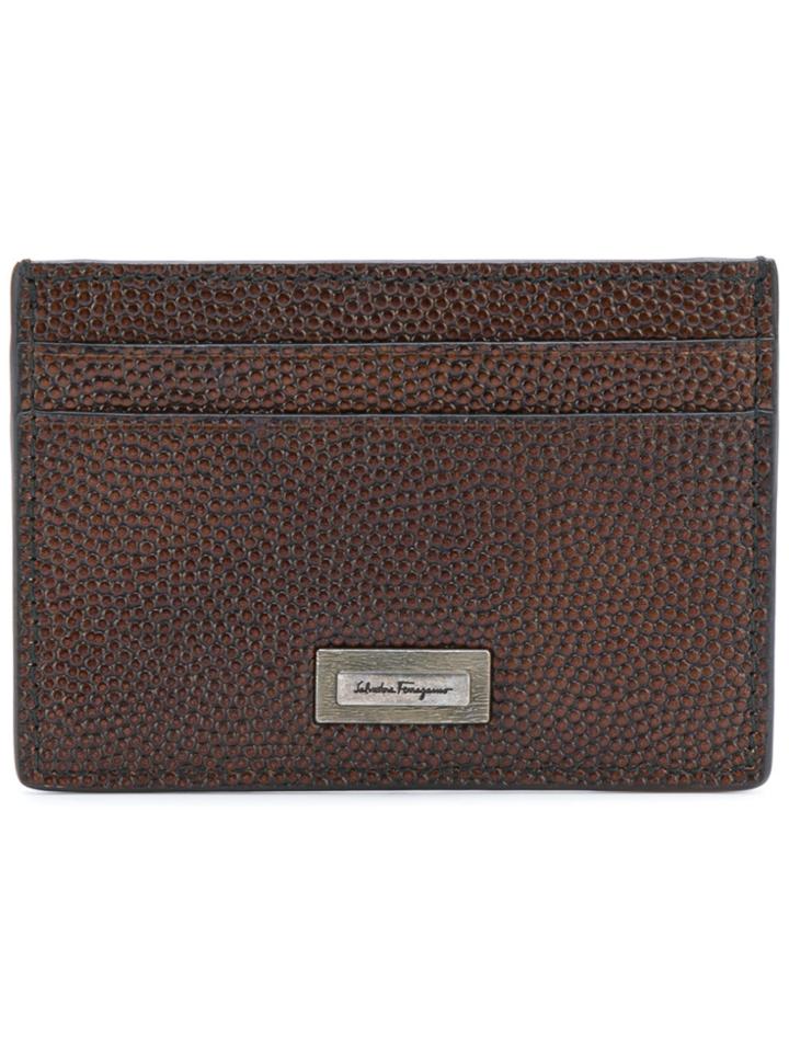 Salvatore Ferragamo Leather Cardholder - Brown