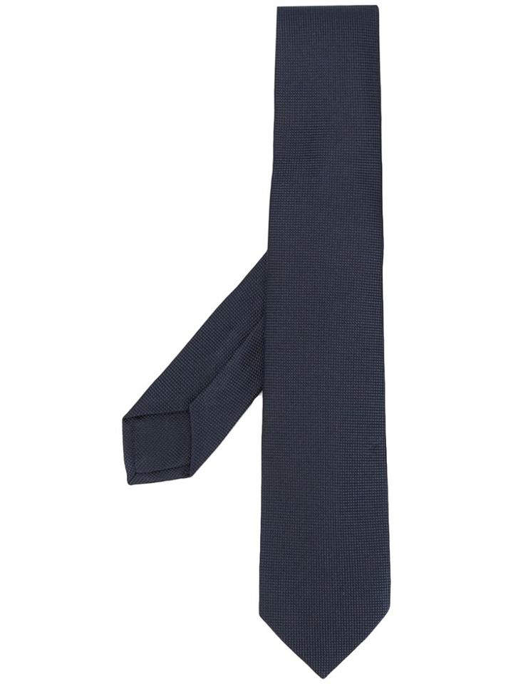 Barba Dot Patterned Tie - Blue
