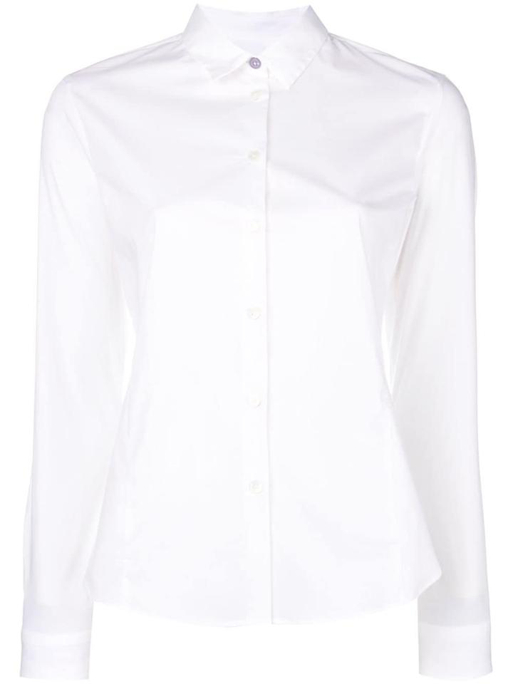 Ps By Paul Smith Curved Hem Shirt - White