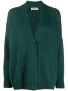 Brunello Cucinelli Sequin-embellished Cardigan - Green