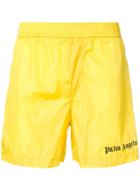 Palm Angels Track Board Shorts - Yellow