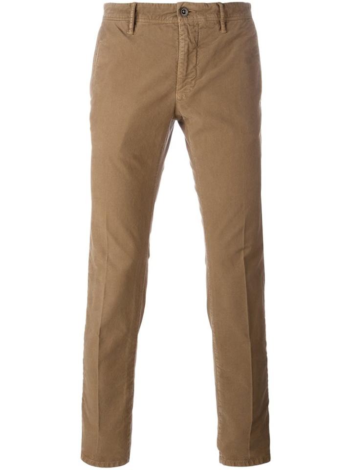 Incotex Classic Chinos, Men's, Size: 35, Nude/neutrals, Cotton/spandex/elastane