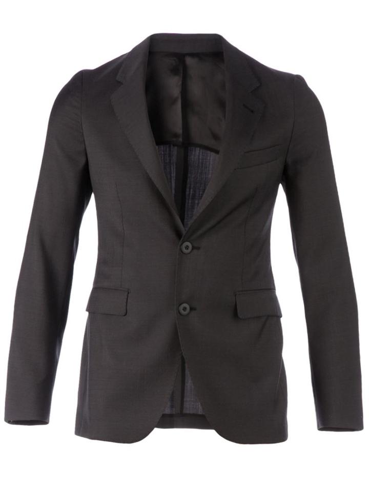 L'eclaireur Two Button Blazer, Men's, Size: 46, Grey, Viscose/wool