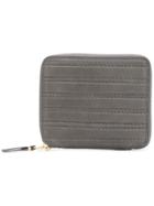 Comme Des Garçons Wallet Embossed Stitch Wallet - Grey