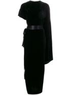A.w.a.k.e. Asymmetric Maxi Dress - Black