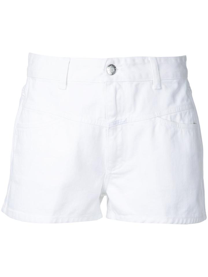 Closed - Pocket Shorts - Women - Cotton - 29, White, Cotton