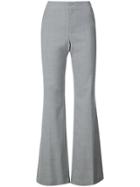 Adeam Flared Zip Trousers - Grey