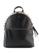 Fendi Black Embellished Backpack