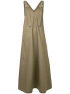 G.v.g.v. Pinafore Midi Dress - Grey