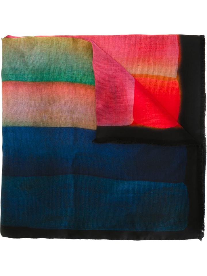 Paul Smith Colour Block Scarf, Men's, Silk