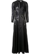 Chloé Leather Maxi Dress - Black