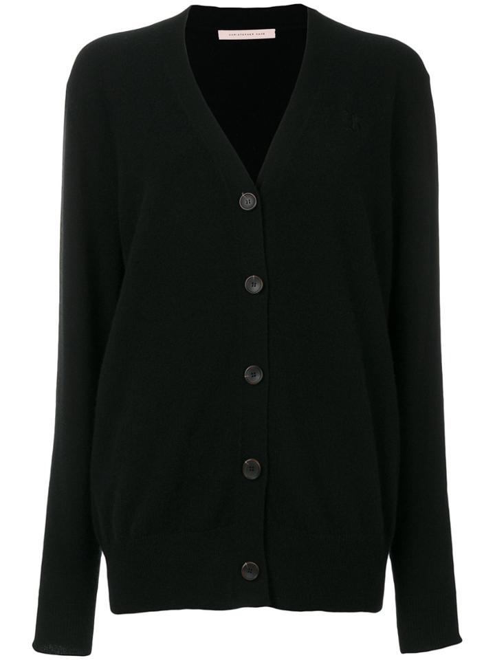 Christopher Kane V-neck K Cardigan - Black