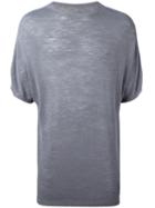 Onebyme Knit T-shirt, Men's, Size: 3, Grey, Linen/flax/viscose