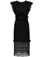 Nk Midi Lace Dress - Black