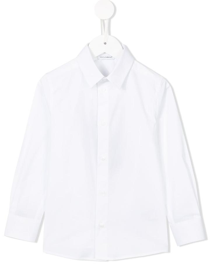 Dolce & Gabbana Kids Classic Shirt, Boy's, Size: 6 Yrs, White