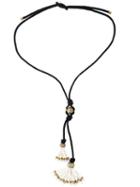 Lanvin Tie Tassel Necklace, Women's, Black