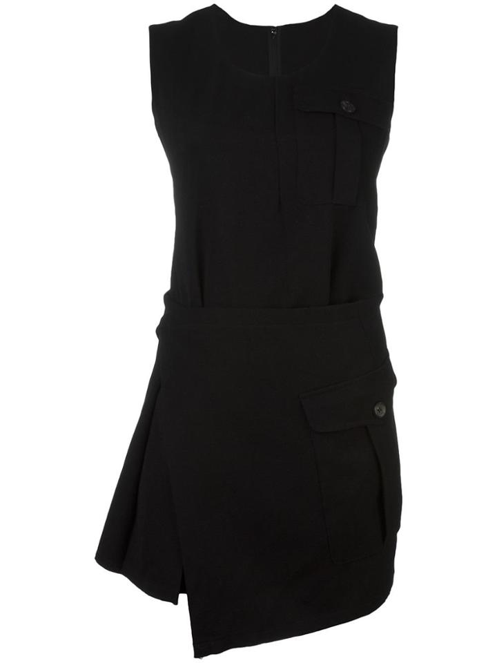 Comme Des Garçons Vintage Short Asymmetric Dress - Black