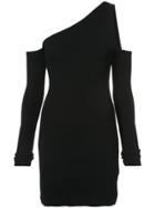 Amiri One Shoulder Fitted Dress - Black