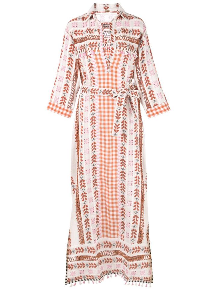 Dodo Bar Or Patterned Shirt Dress - White