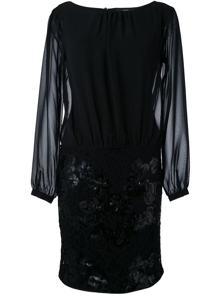 Steffen Schraut Sequined Semi Sheer Dress