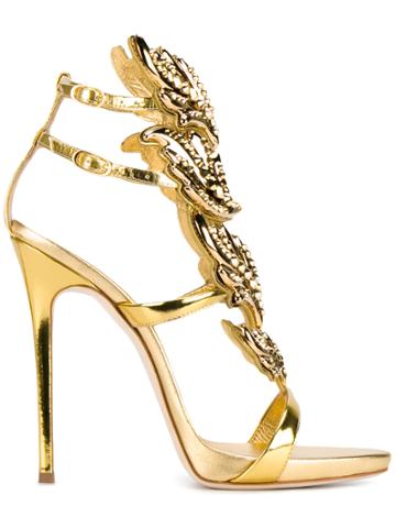 Giuseppe Zanotti Design Gold Cruel 130 Sandals - Metallic