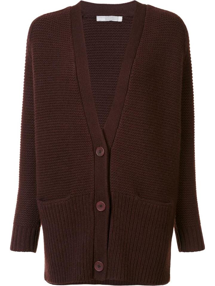 Vince V-neck Cardigan, Women's, Size: Small, Red, Cashmere/wool