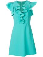 Pinko Ruffled Neck Dress - Green