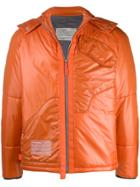 A-cold-wall* High-shine Hooded Jacket - Orange