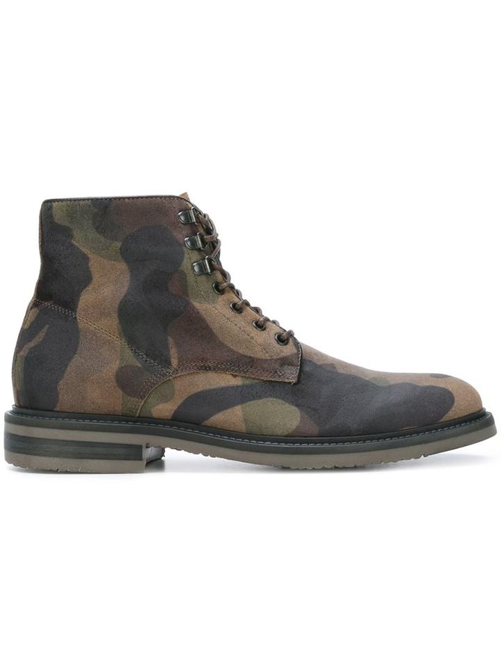 Hydrogen Camouflage Print Boots