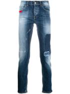Frankie Morello Slim Fit Denim Jeans - Blue