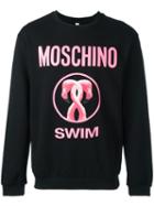 Moschino Logo Print Sweatshirt, Men's, Size: Xl, Black, Cotton