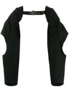 Comme Des Garçons Buckle Cape - Black