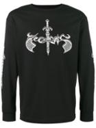 Pelvis - Dagger Print T-shirt - Men - Cotton - M, Black, Cotton