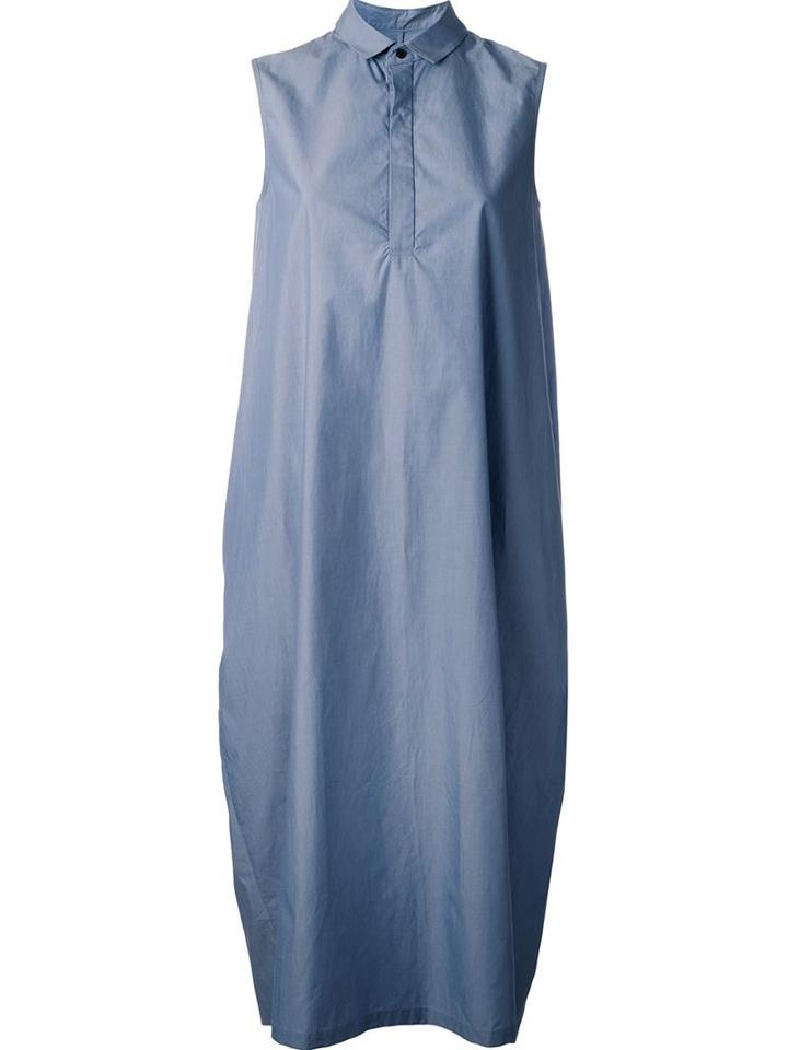 08sircus Cocoon Shirt Dress, Women's, Size: 0, Blue, Cotton