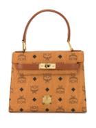 Mcm Pre-owned Logo Structured 2way Bag - Brown