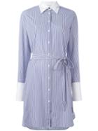 Rag & Bone Striped Shirt Dress, Women's, Size: Small, White, Cotton/silk