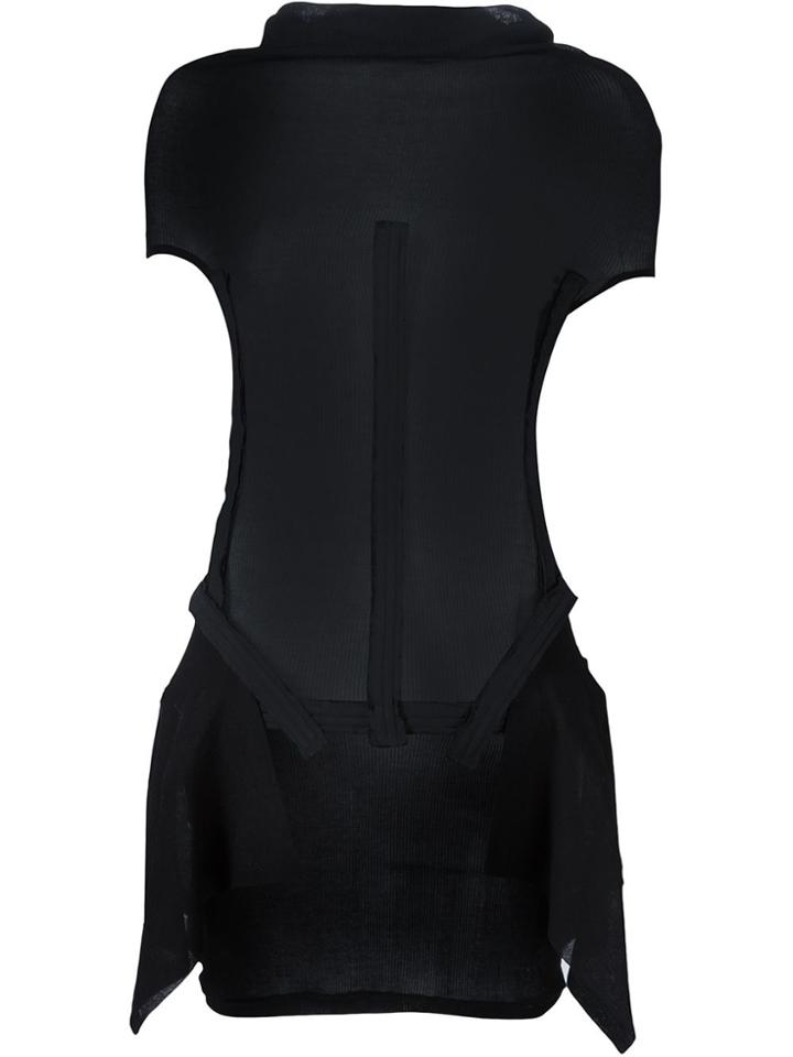 Yohji Yamamoto 'bone' Bustier Top - Black