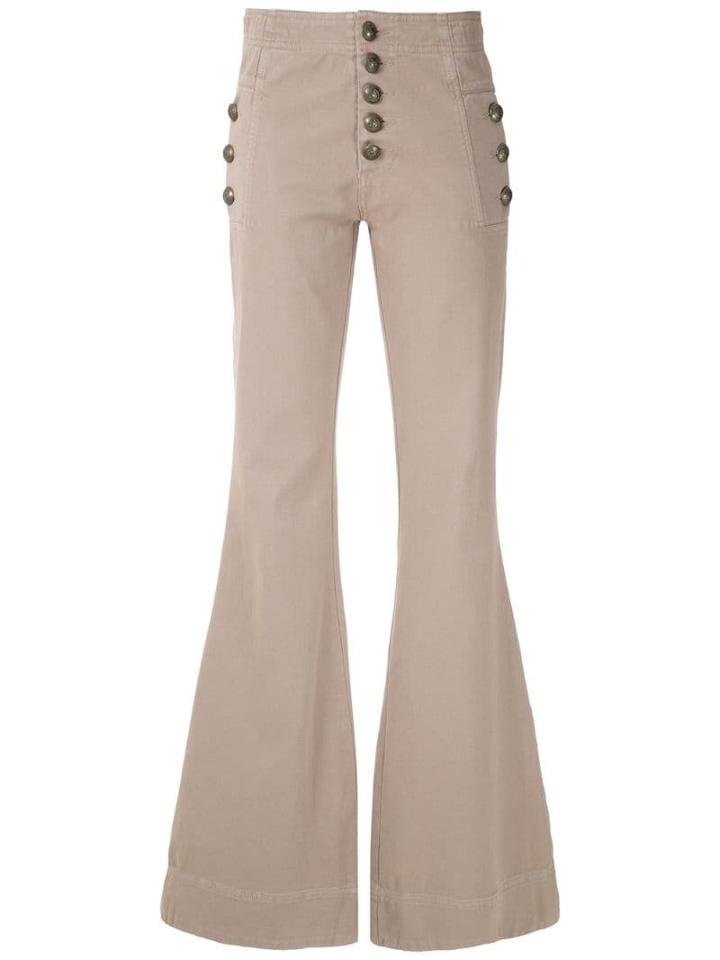 Andrea Bogosian Calça Flare Pocket Ldf - Neutrals